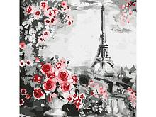 Картина по номерам 30х30 ПАРИЖ 13 цветов
