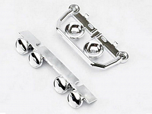 Бампер, 2шт, FRONT BUMPER CHROME  TRA5634 