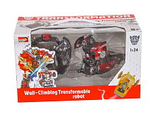 Радиоуправляемый трансформер MZ Bugatti Veyron 2815X 124 ездит по стенам  акб и зу