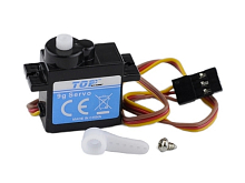 Сервомашинка 9g для самолета Top RC 400 Class Cessna 182 руль, руль высоты, провод 200мм