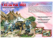 Сборная модель ICM 7,62 cm Pak 36r, немецкая противотанковая пушка, 135
