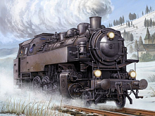 Сборная модель Паровоз  BR86 135