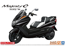 Сборная модель AOSHIMA Yamaha Majesty C 06 With Custom Parts, 112