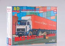 Сборная модель МАЗ5432 с полуприцепомконтейнеровозом МАЗ938920 143