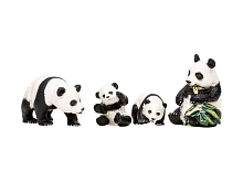 Набор фигурок животных MASAI MARA MM201004 серии Мир диких животных Семья панд, 4 пр