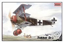 Сборная модель RODEN Самолёт FOKKER DRI, 132