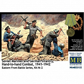 Сборная модель Фигуры советские морские пехотинцы и немецкая пехота, 19411942 гг 135