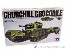 Сборная модель Танк Churchill Crocodile с 2 фигурами 135