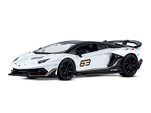 Машина АВТОПАНОРАМА Lamborghini SVJ, 124, белый, свет, звук, вк 24,5х12,5х10,5 см