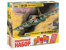 Сборная модель ZVEZDA Советский штурмовик Су25, подарочный набор, 172