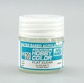 Краска акрил для пластика тм MRHOBBY  10мл  FLAT CLEAR