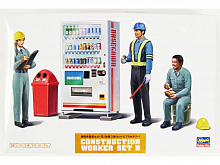 Сборная модель Hasegawa Набор CONSTRUCTION WORKER SET B, 135