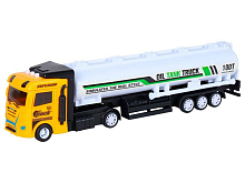 Машина AUTODRIVE Бензовоз фрикционный со светом и звуком, желтый, вк 356,512 см