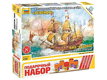 Сборная модель ZVEZDA Флагманский корабль Френсиса Дрейка Ревендж, подарочный набор, 1350
