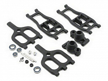 RPM Rear TrueTrack AArm Conversion Black TEMaxx