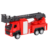 Машина АВТОПАНОРАМА VOLVO FM Пожарная служба, красный, 172, инерция, вк 17,5136,5 см