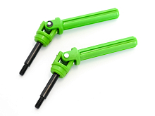 Ось колеса задняя с крестовиной и муфтой привода для Remo Hobby 18, тюнинг, зеленая