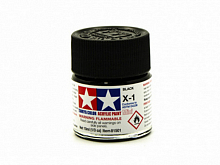 Краска Tamiya X1 Black акриловая, 10 мл