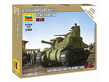 Сборная модель ZVEZDA Американский средний танк Ли М3, 1100