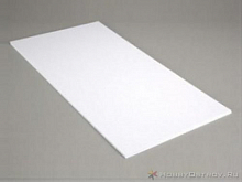 Белый пластик 0.13 мм, 1 лист 15х30 см, шт