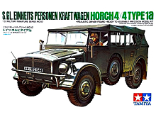 Склеиваемая модель Tamiya 135 Автомобиль HORCH TYPE 1A с 1 фигурой водителя