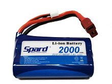 Аккумулятор LiIon Spard 2000mAh, 7,4V, 15C, T‐plug для Remo Hobby 116, Himoto 118