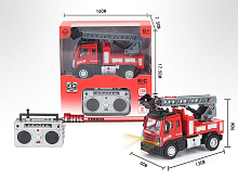 Радиоуправляемая пожарная машина малая с лестницей YP Toys 6164S3, свет, 24G 164 RTR