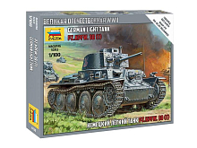 Сборная модель ZVEZDA Немецкий лёгкий танк Т38, 1100