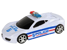 Машина AUTODRIVE Полиция 17,5см инерционная, цвет белый, вп 28,48,523,5см, ,