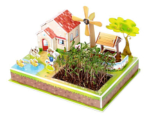 3D пазл из пенокартона ФЕРМА И ВЕТРЯНАЯ МЕЛЬНИЦА 23 детали