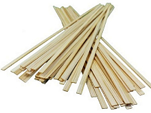 Деревянные рейки 1х5 мм, длина 300 мм, сосна, 50 шт
