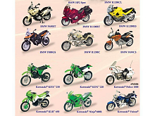 Мотоцикл Motormax 118 BMW и Kawasaki  в ассортименте 76201 вк