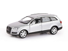 Машина АВТОПАНОРАМА Audi Q7, серебряный, 132, свет, звук, инерция, вк 17,513,59 см