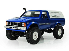 Радиоуправляемая автомодель WPL пикап Hilux синяя 4WD 24G 116 KIT