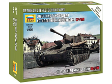 Сборная модель ZVEZDA Советская САУ СУ76М, 1100