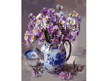 Картина по номерам 40х50 ЧАЙНОЕ НАСТРОЕНИЕ 28 цветов