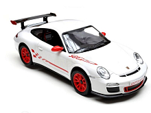 Радиоуправляемая машина Rastar Porsche GT3 RS 124, 18см, цвет белый 27MHZ