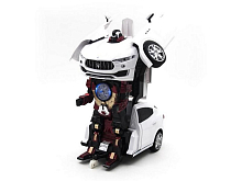 Радиоуправляемый трансформер MZ Maserati Levante White 2392PF 114, стреляет присосками