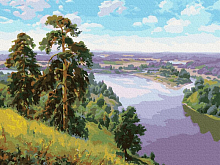 Картина по номерам 40х50 ПРИЩЕПА ОБРЫВ 29 цветов