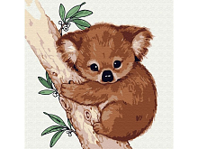 Набор юного художника 20х20 Маленькая коала 10 цветов