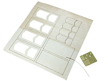 Набор для изготовления деревянных дверей, для 2х филенчатых дверей, петли, ручки, 135