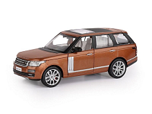 Машина АВТОПАНОРАМА Range Rover, оранжевый, 126, свет, звук, вк 24,512,510,5 см