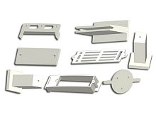 Пластиковые части фюзеляжа к авиамодели  Mini Cessna 3G3X
