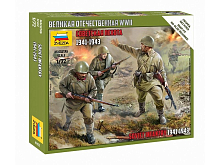 Сборные солдатики ZVEZDA Советская пехота 194143гг, 172