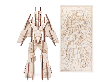 Деревянный конструктор Lemmo Пазлраскраскаигрушка Ястреб, 60 деталей