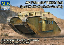 Сборная модель Британский танк MK I "Самка" 1/72