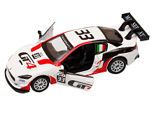 Машина АВТОПАНОРАМА Maserati Gran Turismo MC GT4, белый, 143, откр двери, вк 17,512,56,5 см