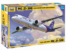 Сборная модель ZVEZDA Пассажирский авиалайнер МС21300, 1144