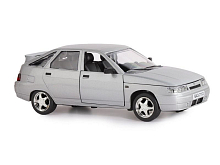 Машина АВТОПАНОРАМА ВАЗ 2112, 122, серебряный, инерция, вк 24,512,510,5 см