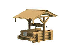 Сборная деревянная модель СВМодель Деревенский колодец, 85 деталей, 135